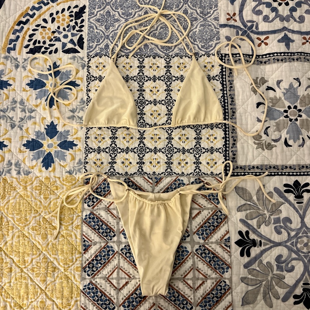 Sommer Swim Kaia Top and Milla Bottom (Ivory)